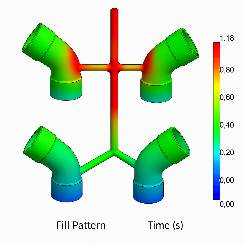 Injection modling symulation example